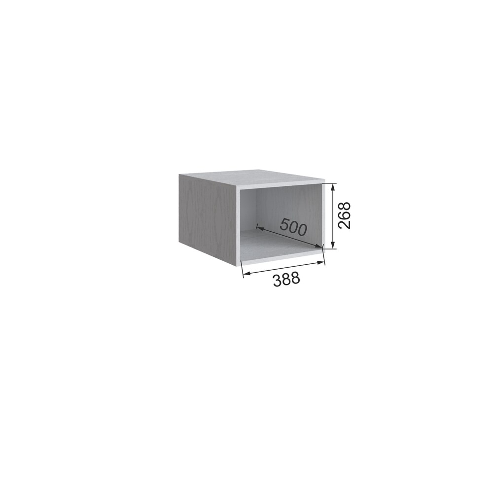 Антресоль Мадрид 0.42 300 белая/ателье светлый